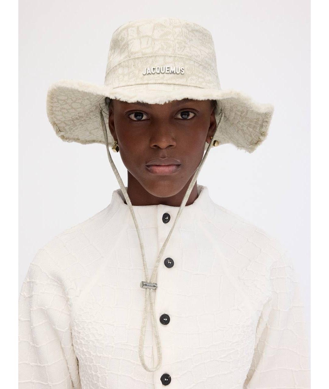 JACQUEMUS Бежевая шляпа, фото 4