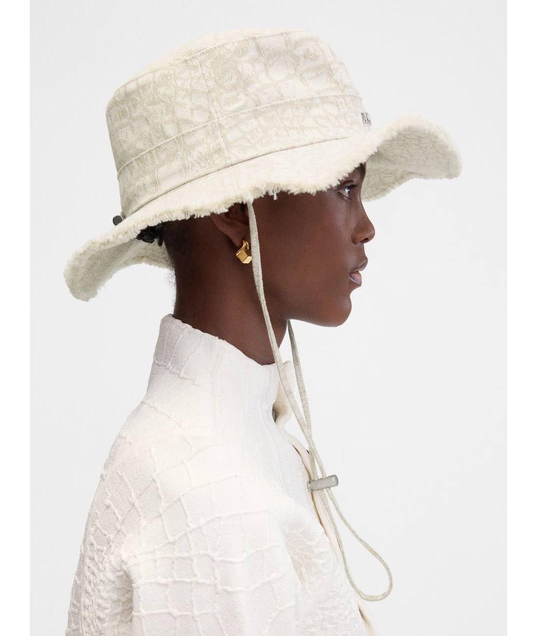 JACQUEMUS Бежевая шляпа, фото 5