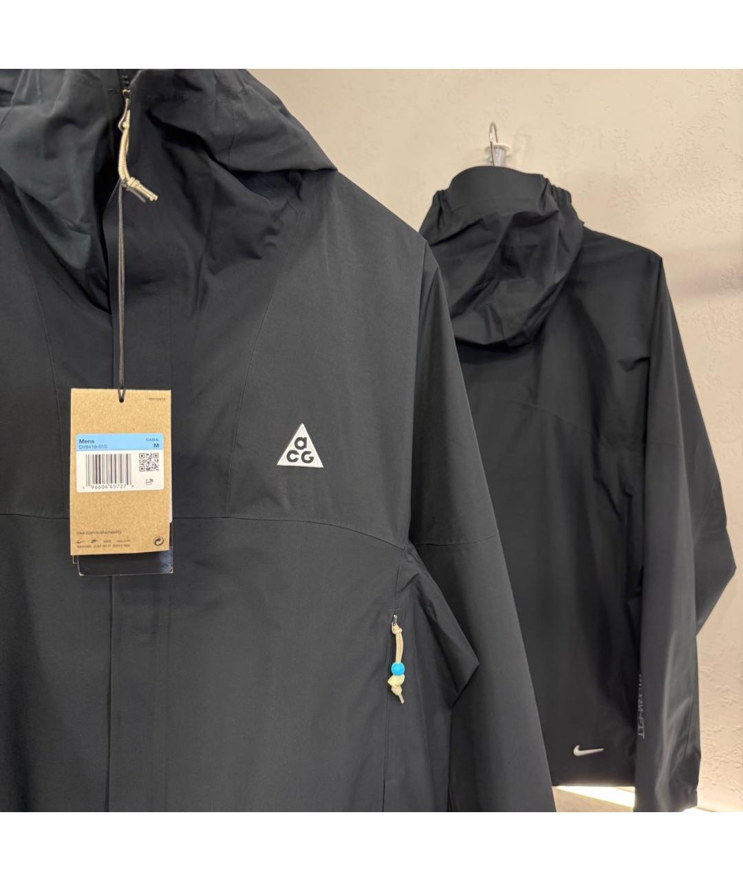 NIKE ACG Черная полиэстеровая куртка, фото 3
