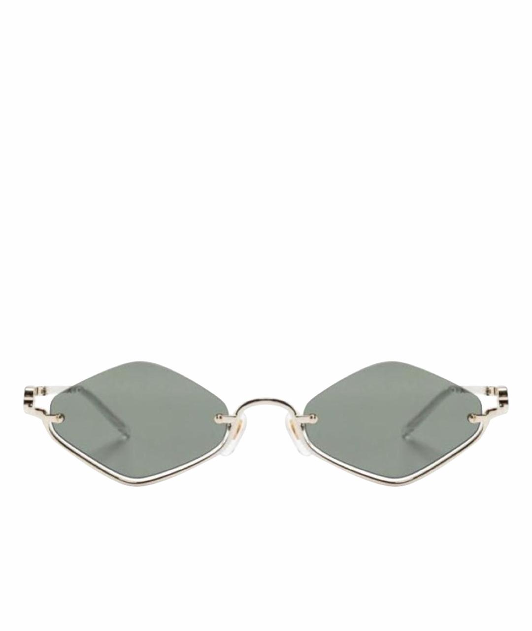 GUCCI Черные металлические солнцезащитные очки, фото 1