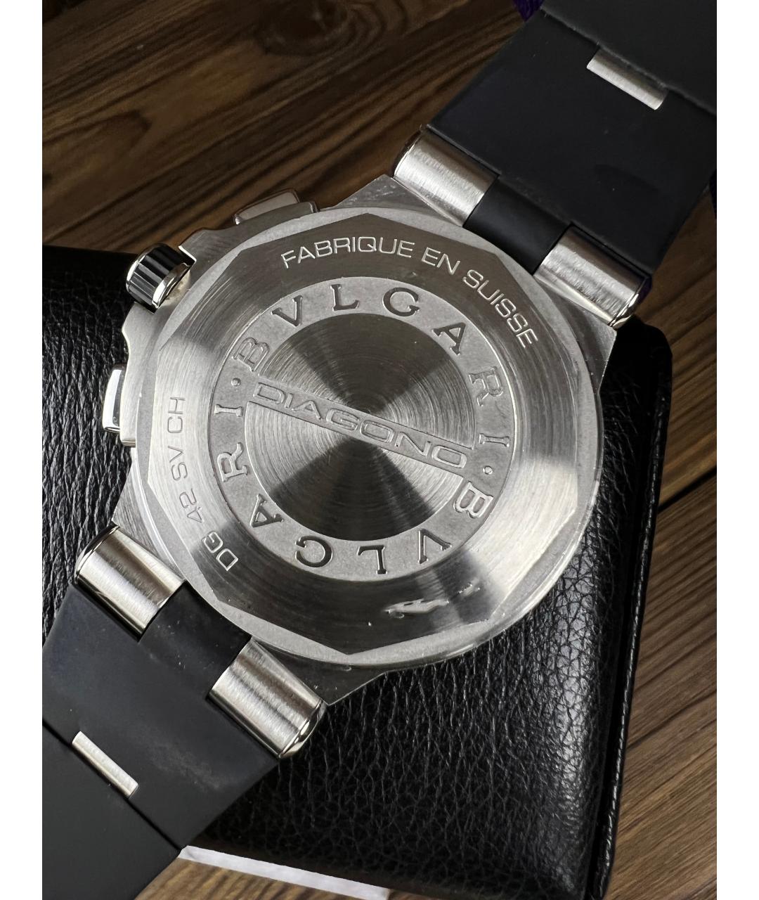 BVLGARI Черные часы, фото 6