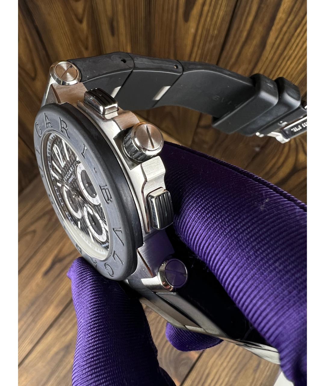 BVLGARI Черные часы, фото 4