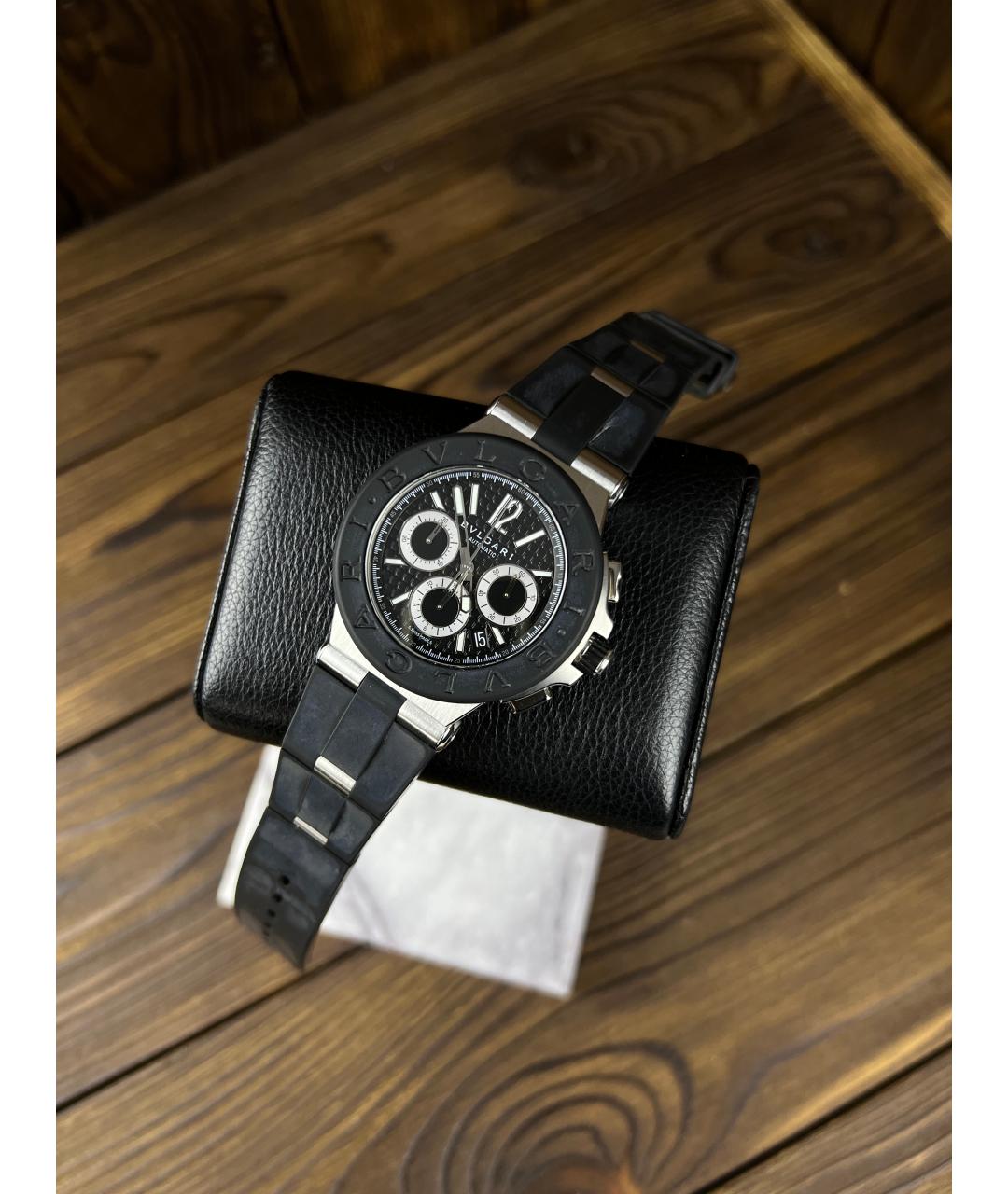 BVLGARI Черные часы, фото 2