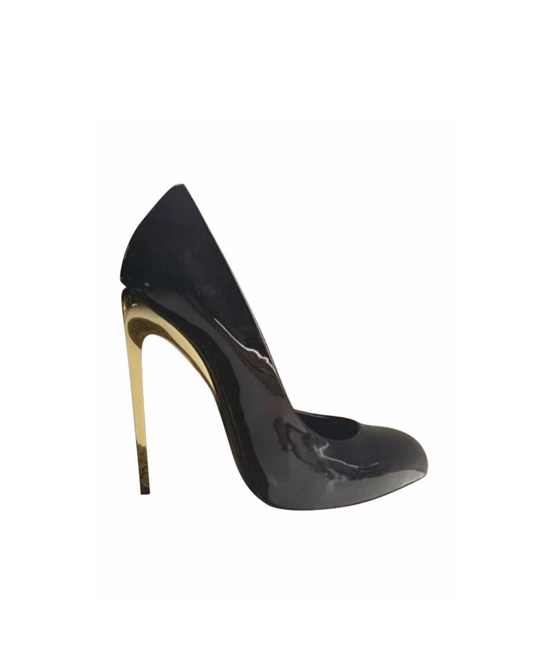 GIUSEPPE ZANOTTI DESIGN Черные туфли из лакированной кожи, фото 1