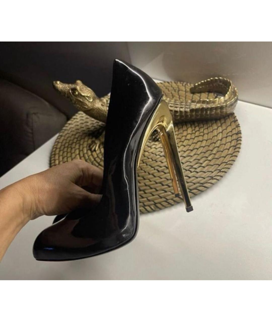 GIUSEPPE ZANOTTI DESIGN Черные туфли из лакированной кожи, фото 2