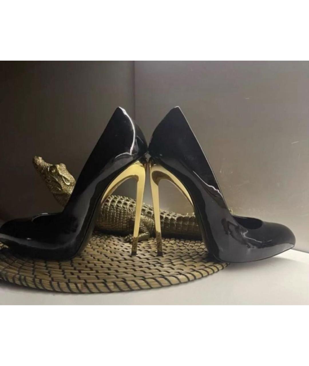 GIUSEPPE ZANOTTI DESIGN Черные туфли из лакированной кожи, фото 3