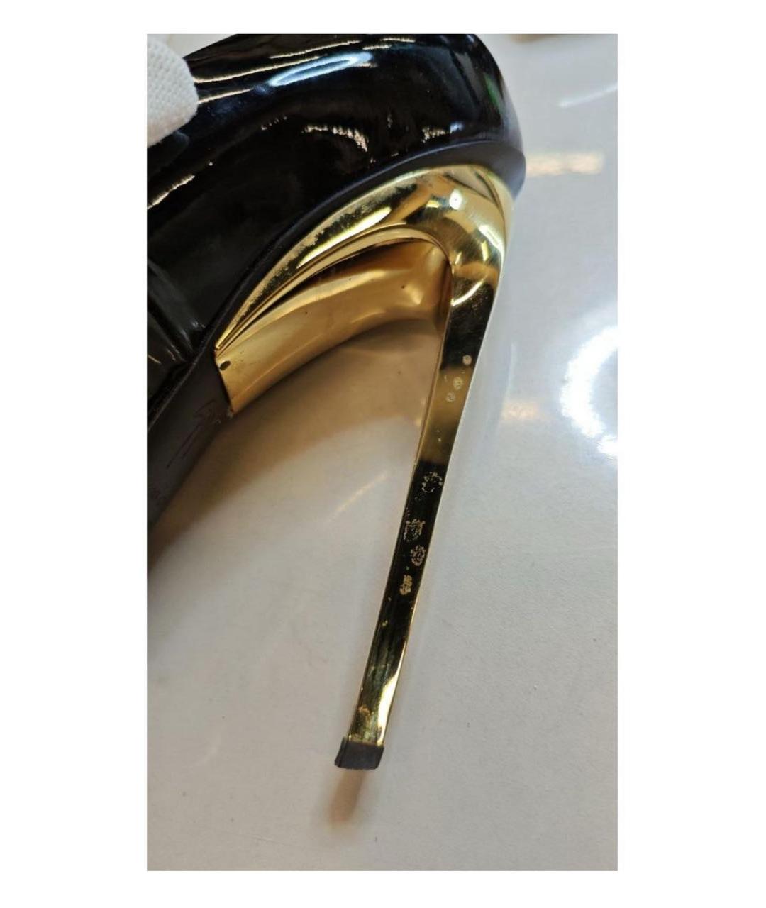 GIUSEPPE ZANOTTI DESIGN Черные туфли из лакированной кожи, фото 7