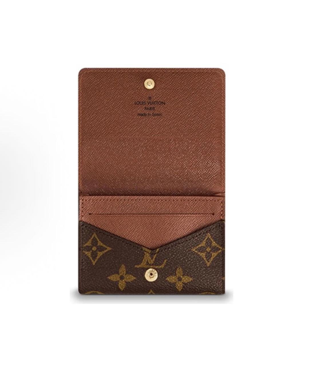 LOUIS VUITTON Коричневый кошелек, фото 3