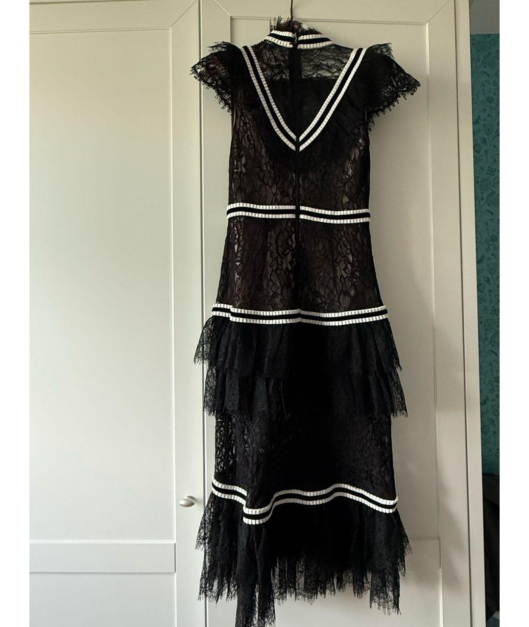 ALICE+OLIVIA Черное полиэстеровое вечернее платье, фото 2