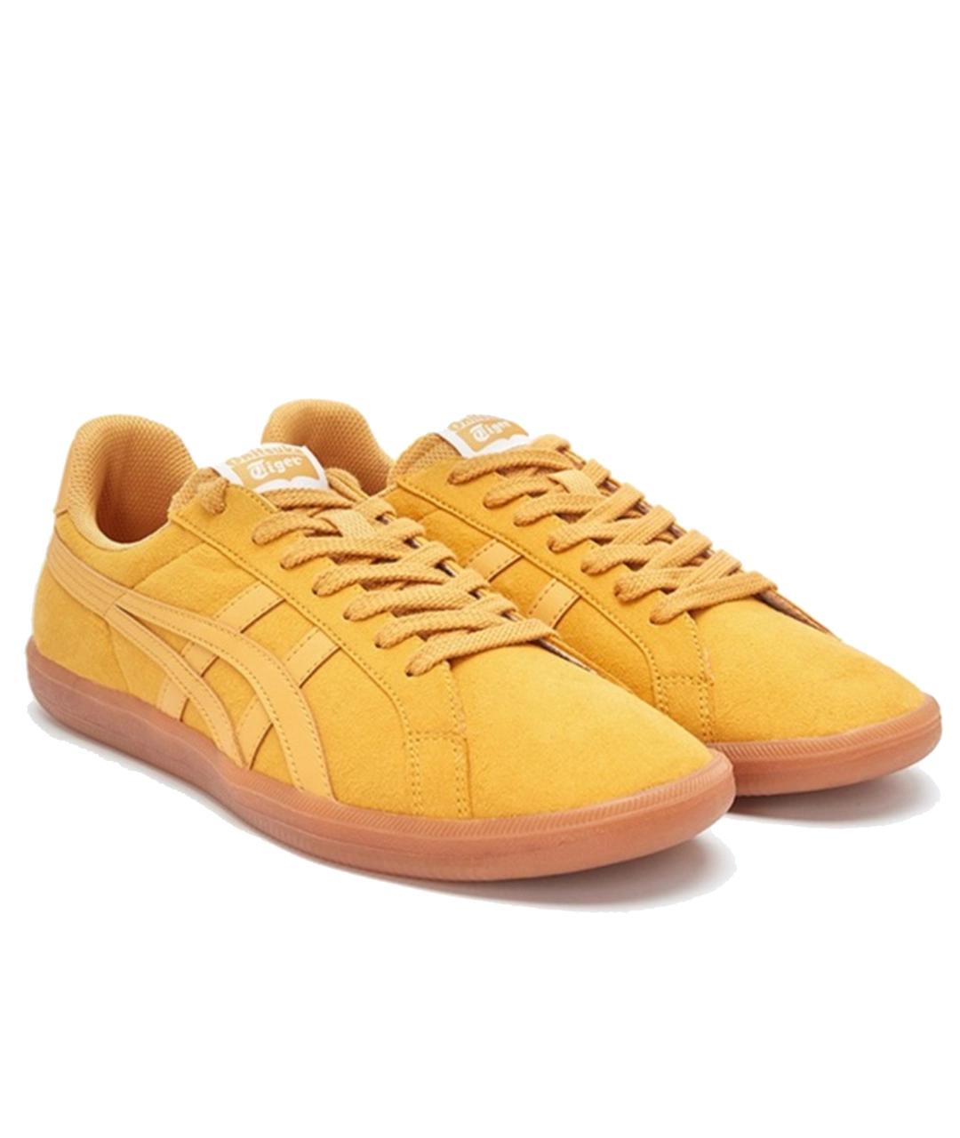 ONITSUKA TIGER Оранжевое кожаные низкие кроссовки / кеды, фото 2