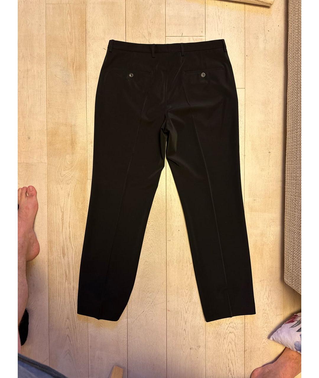HUGO BOSS Черные вискозные классические брюки, фото 3