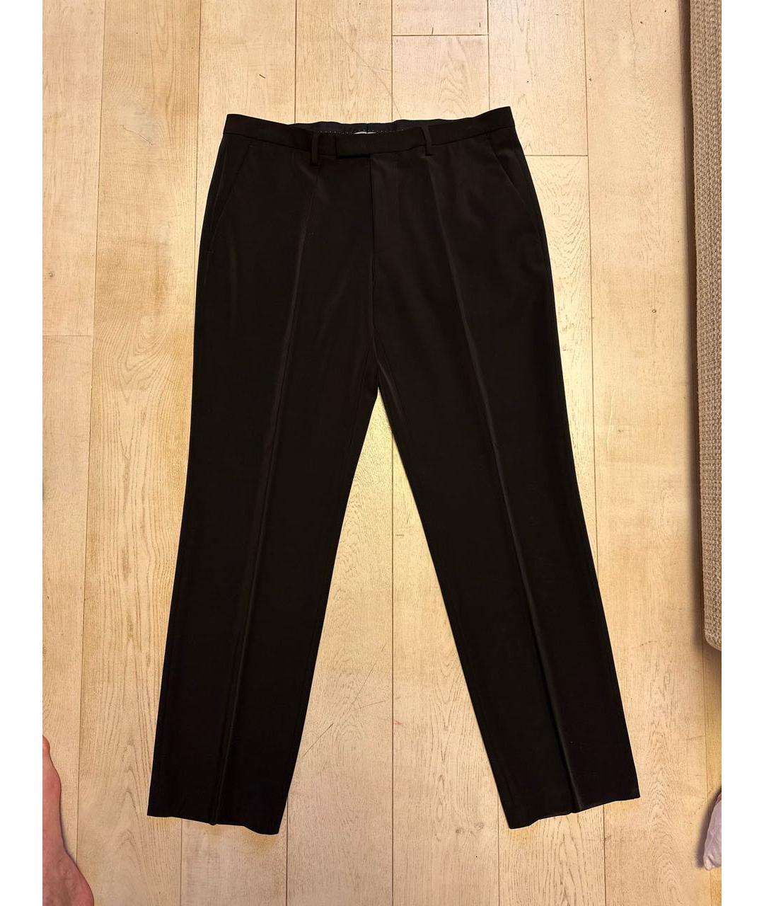 HUGO BOSS Черные вискозные классические брюки, фото 2