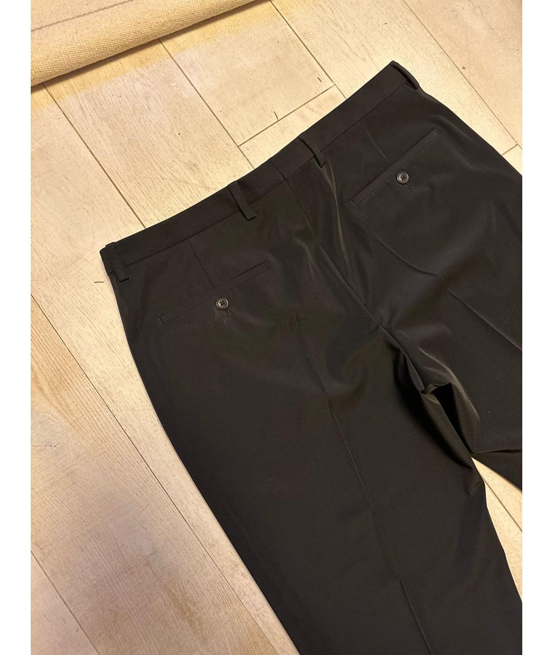 HUGO BOSS Черные вискозные классические брюки, фото 4