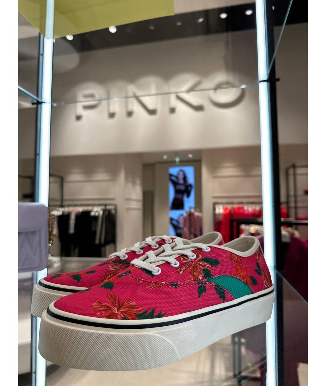 PINKO Фуксия текстильные кеды, фото 5