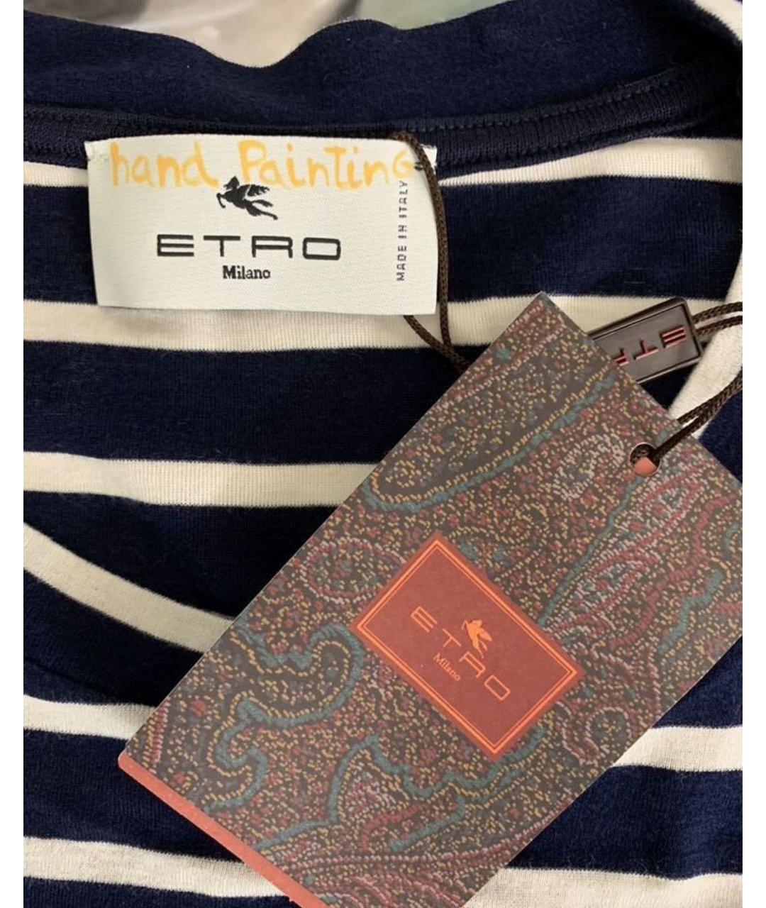 ETRO Черная хлопковая футболка, фото 3