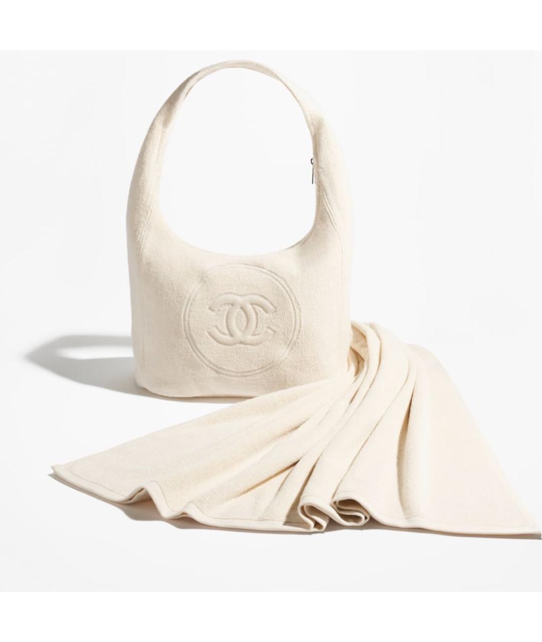 CHANEL Бежевая сумка тоут, фото 2