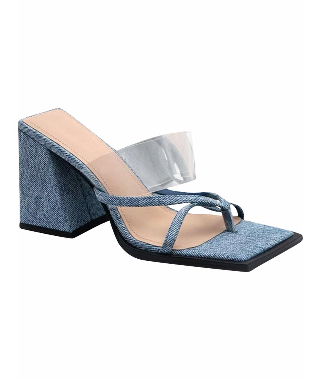 MISS BLUMARINE Голубые босоножки, фото 1