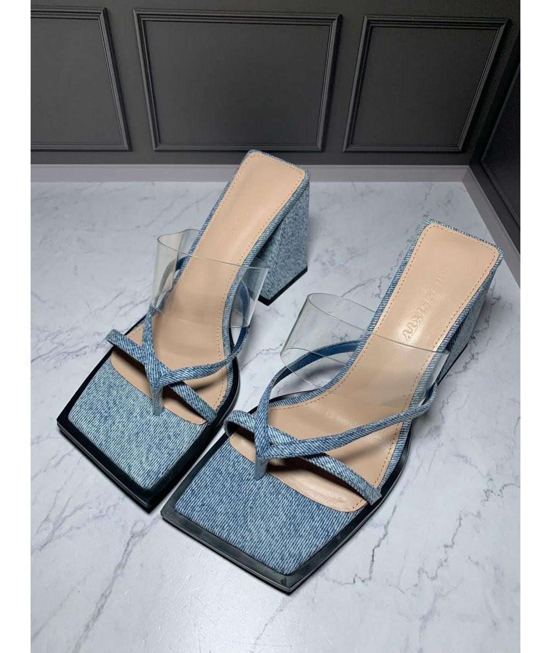 MISS BLUMARINE Голубые босоножки, фото 2
