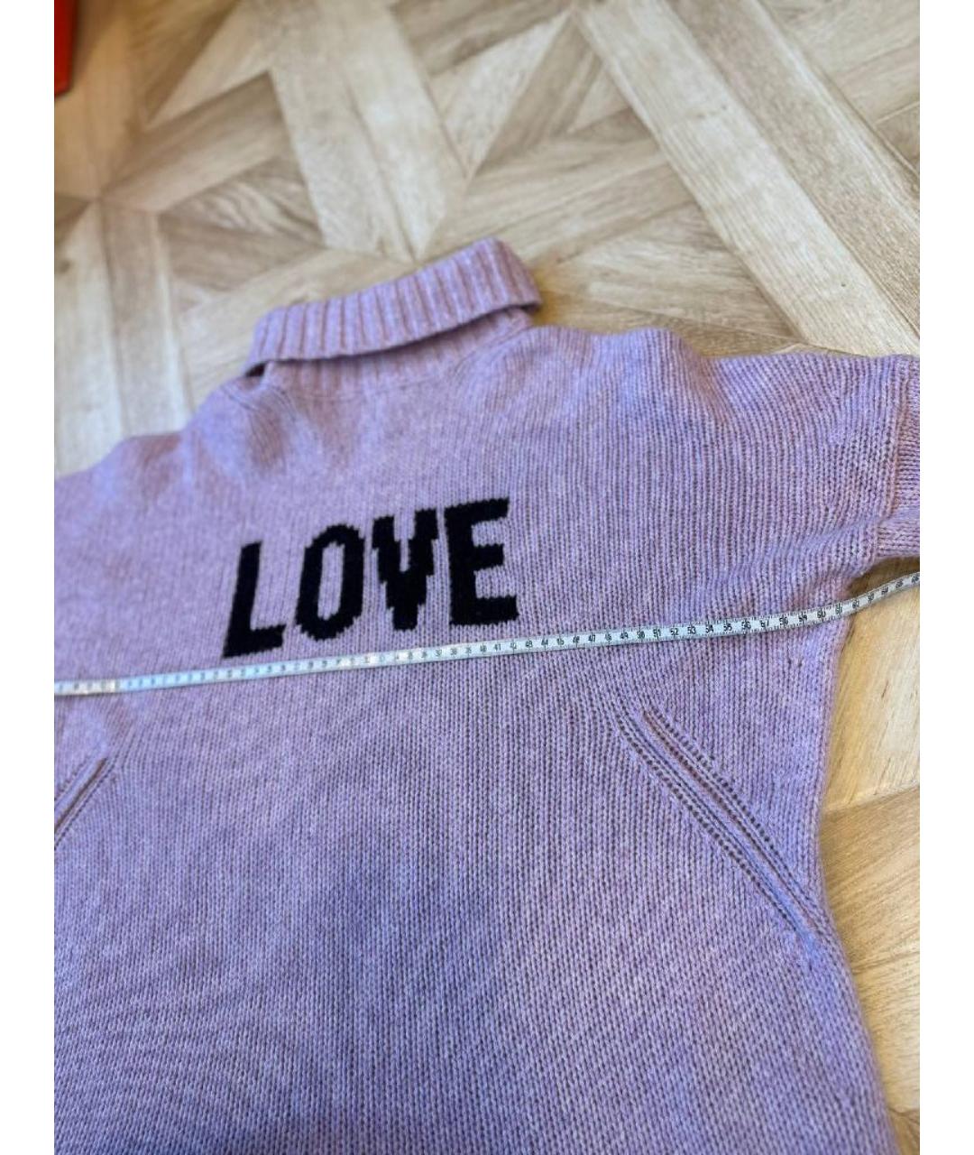 ZADIG & VOLTAIRE Фиолетовый шерстяной джемпер / свитер, фото 6