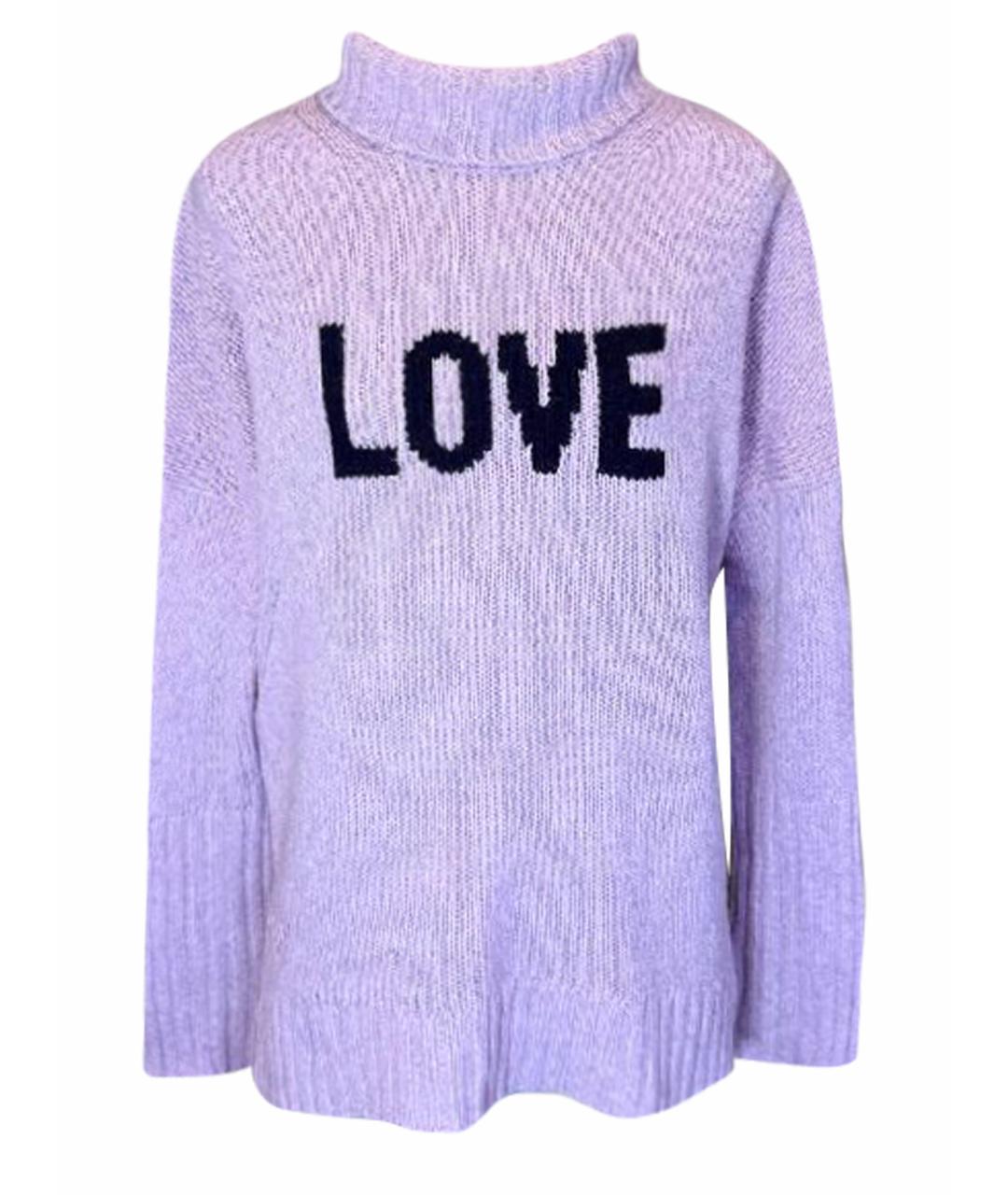 ZADIG & VOLTAIRE Фиолетовый шерстяной джемпер / свитер, фото 1