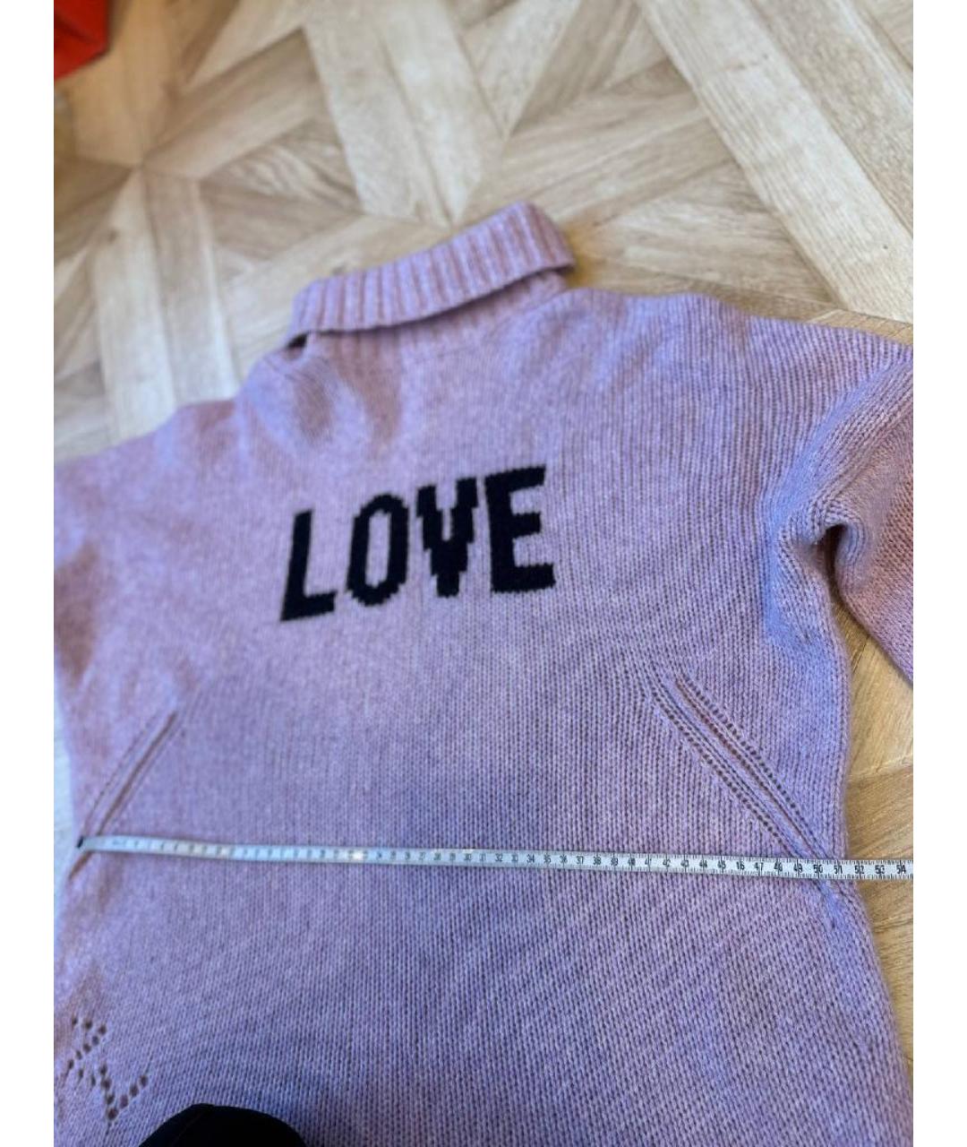 ZADIG & VOLTAIRE Фиолетовый шерстяной джемпер / свитер, фото 5