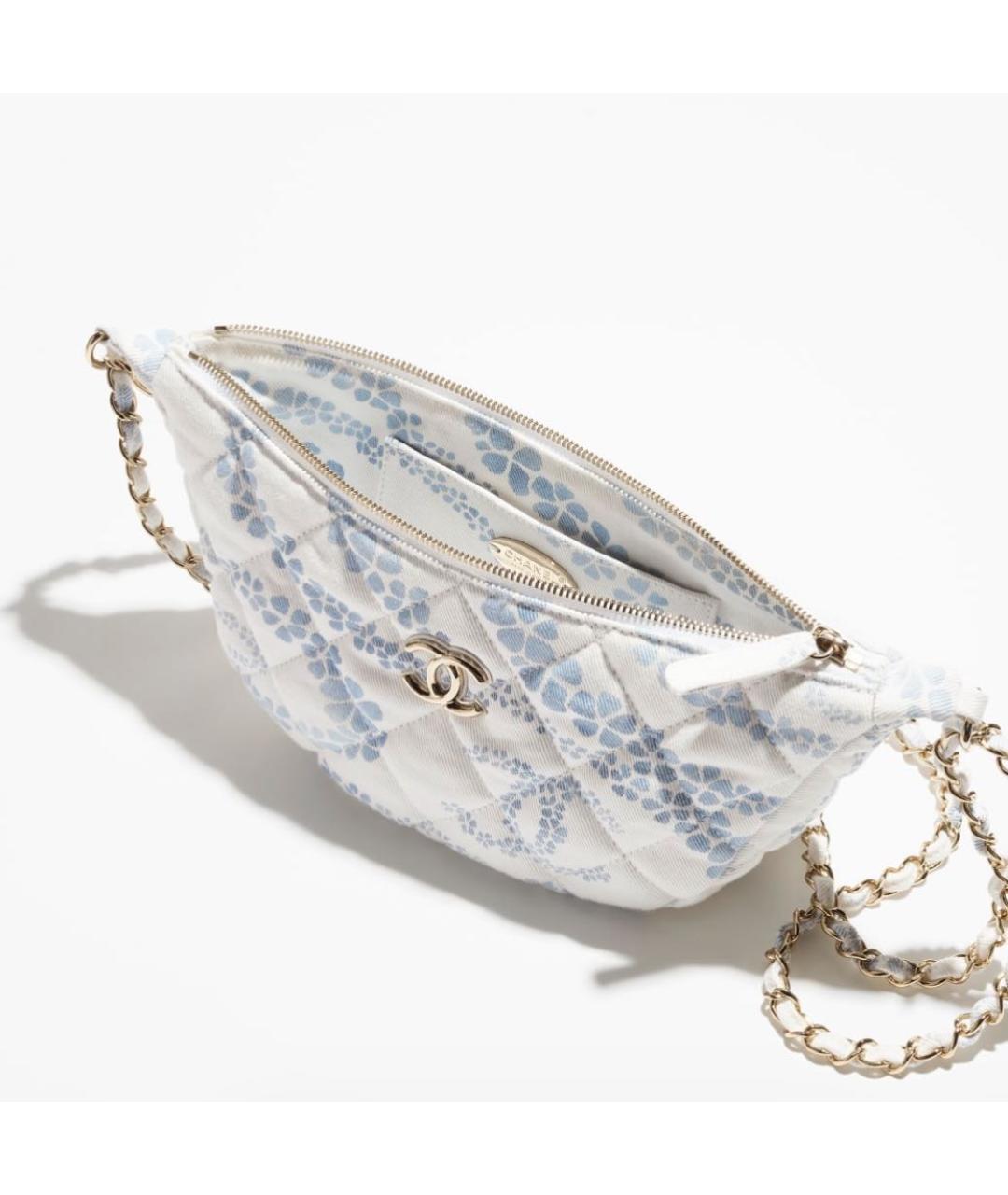 CHANEL Белая сумка через плечо, фото 3