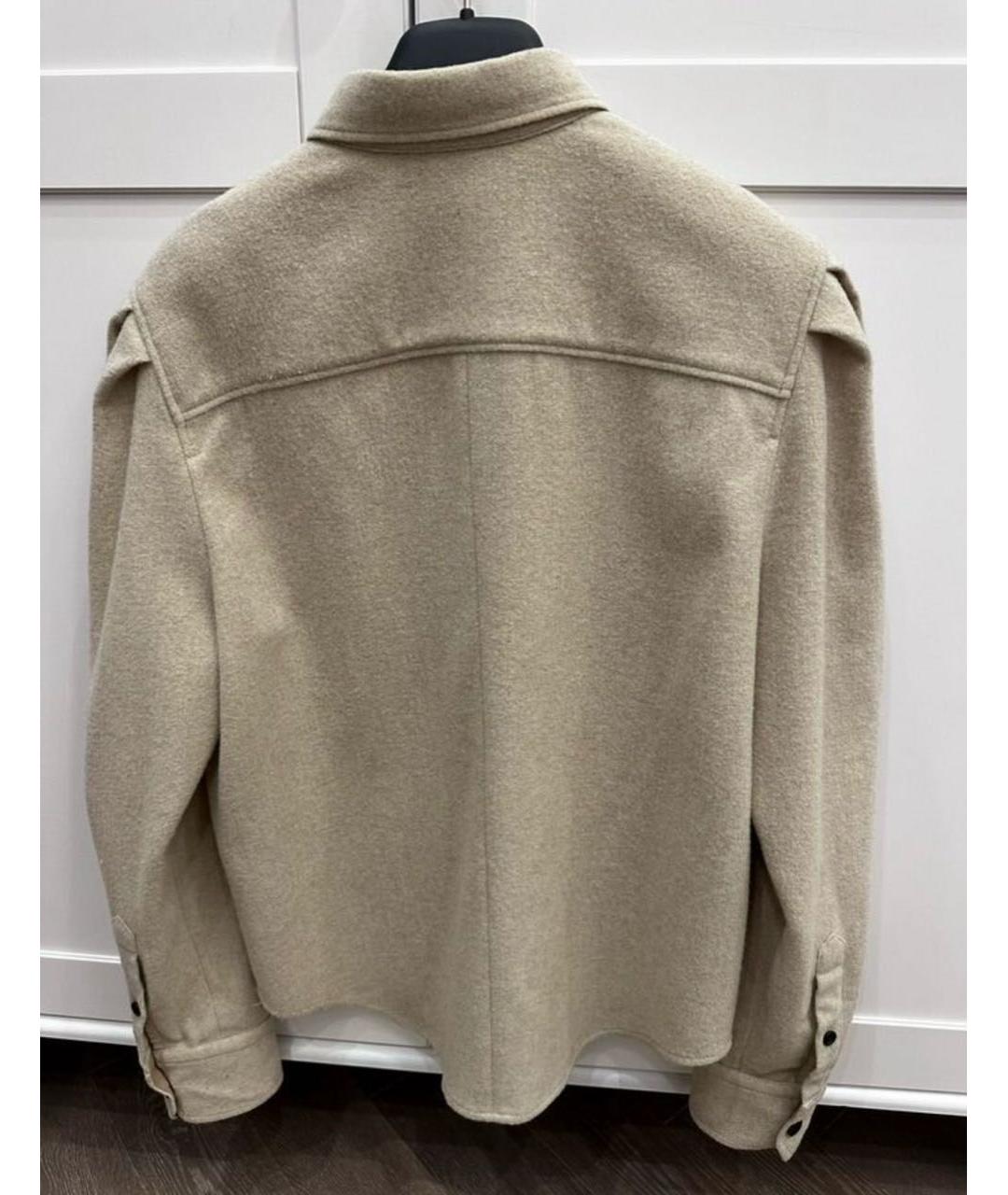 ISABEL MARANT ETOILE Бежевое шерстяное пальто, фото 2