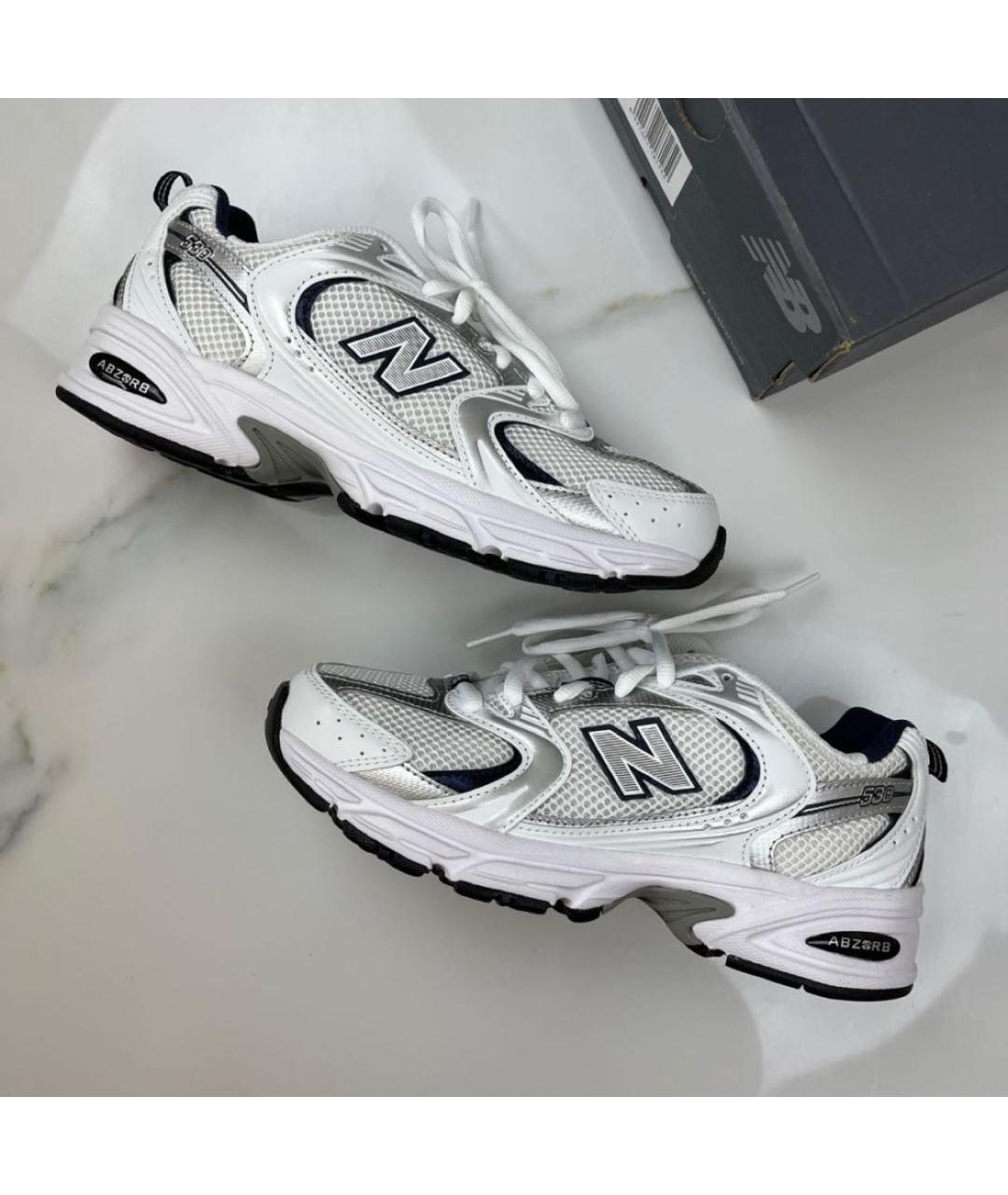 NEW BALANCE Белые низкие кроссовки / кеды, фото 2