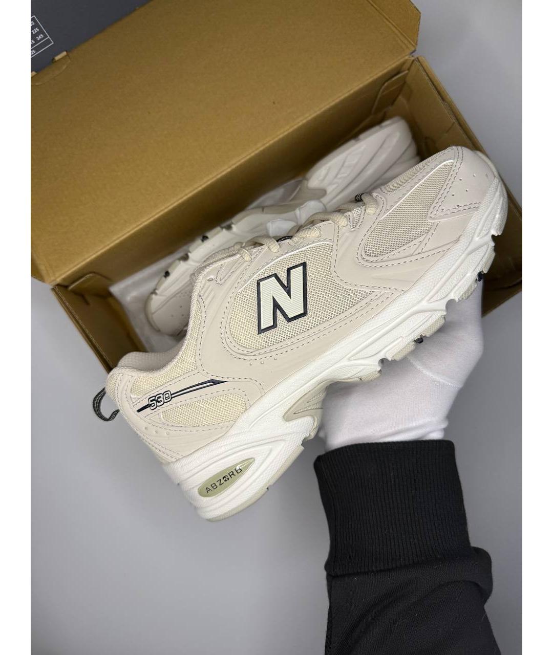 NEW BALANCE Бежевые низкие кроссовки / кеды, фото 3