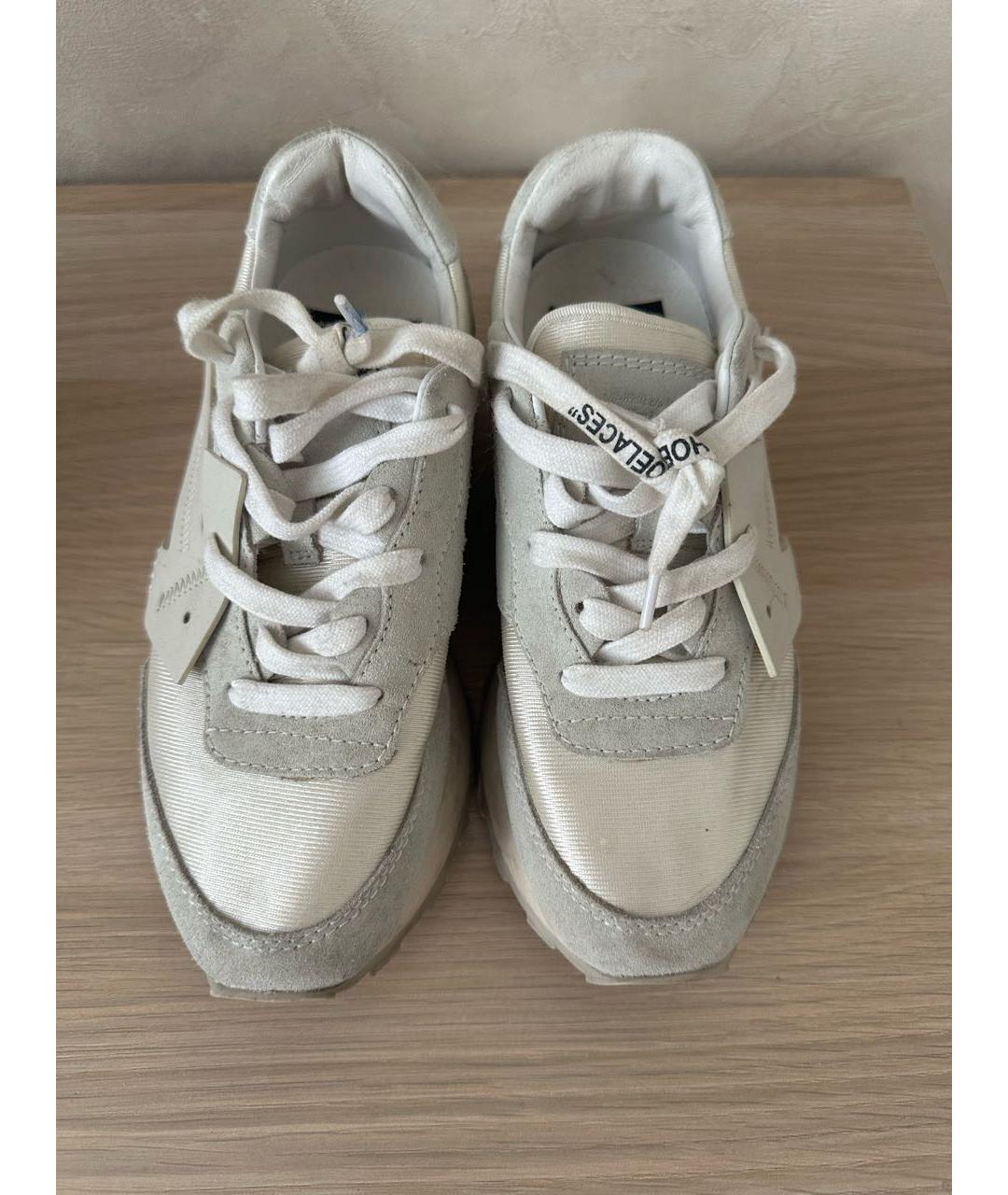 OFF-WHITE Серые текстильные кроссовки, фото 2