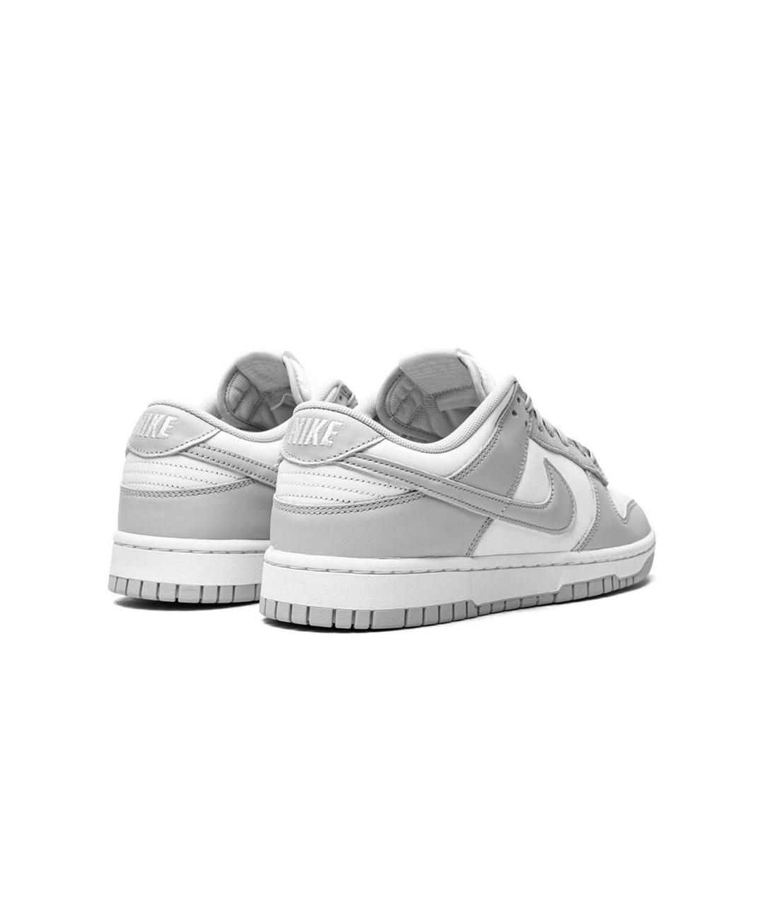 NIKE Серые кожаные низкие кроссовки / кеды, фото 2