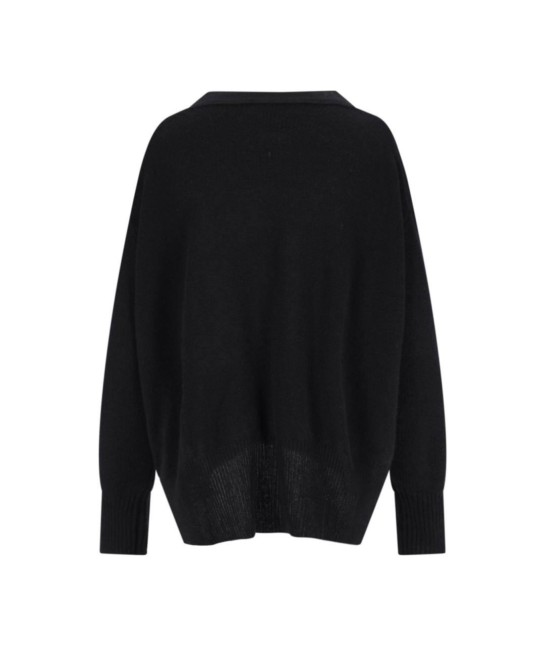 JIL SANDER Черный кашемировый кардиган, фото 2