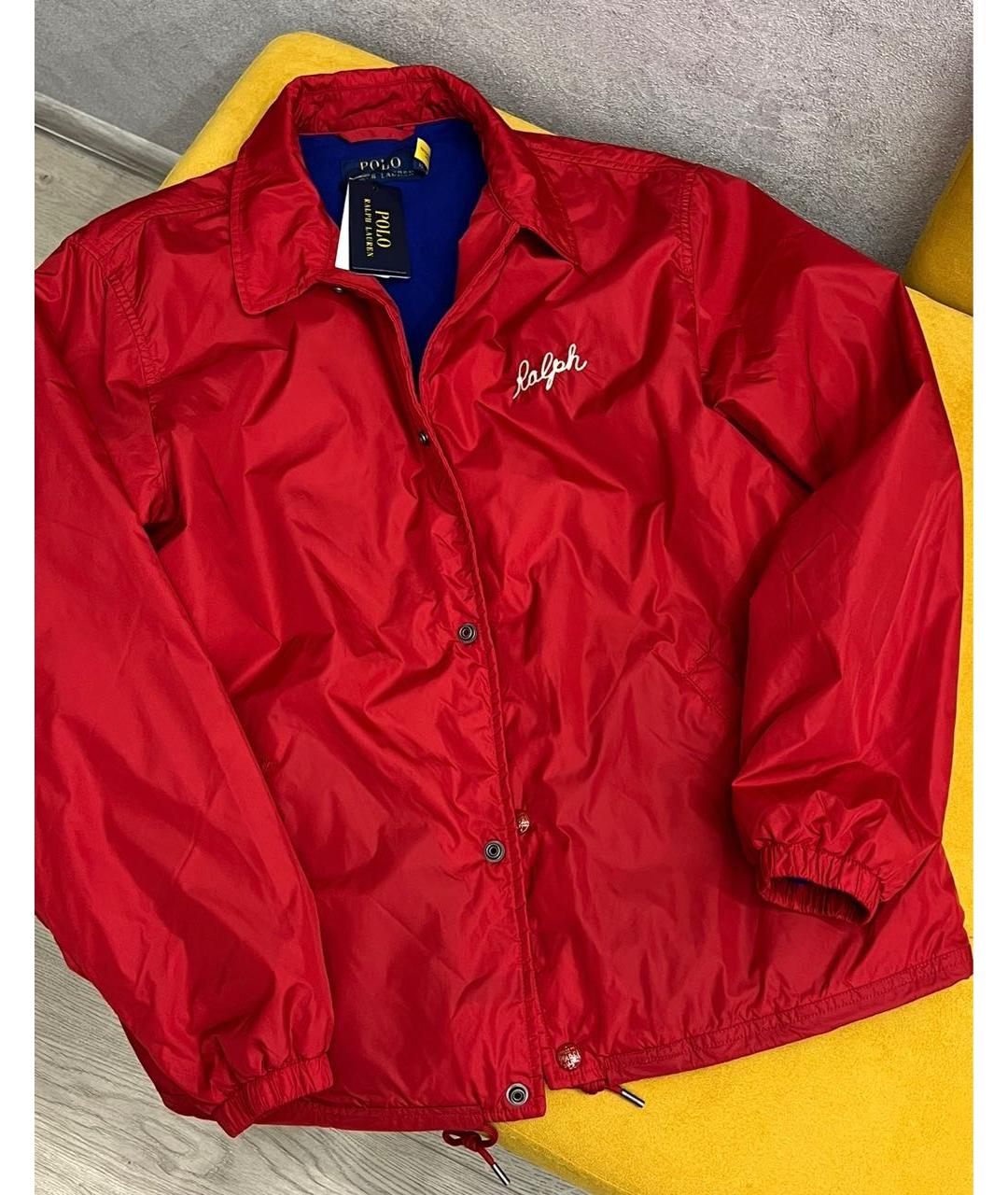POLO RALPH LAUREN Красная полиэстеровая куртка, фото 5