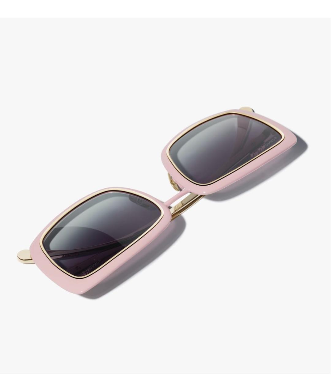 CHANEL Розовые солнцезащитные очки, фото 2