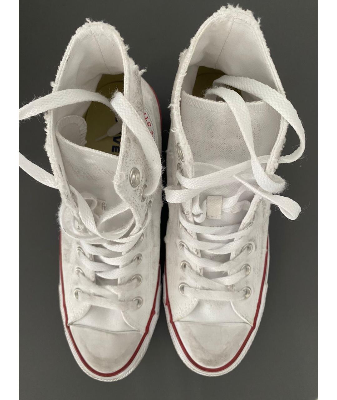 CONVERSE Белые текстильные кеды, фото 2