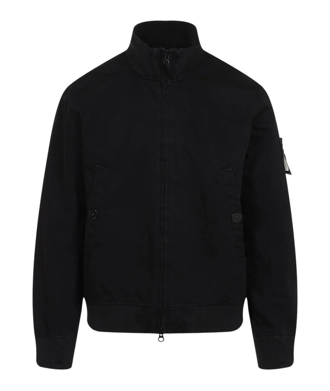 STONE ISLAND Черная хлопковая куртка, фото 1