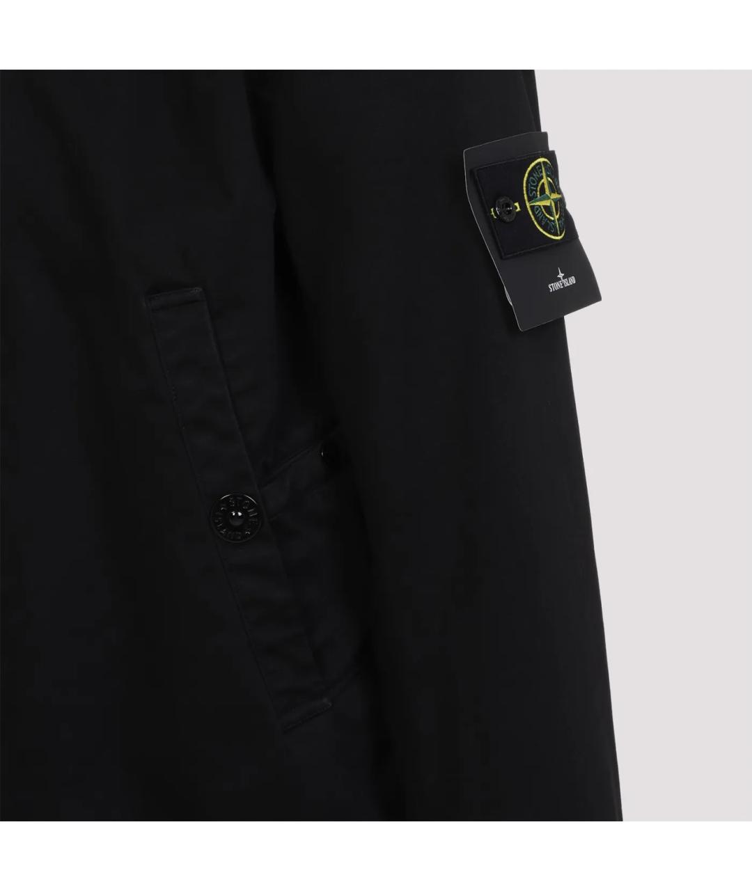 STONE ISLAND Черная хлопковая куртка, фото 4