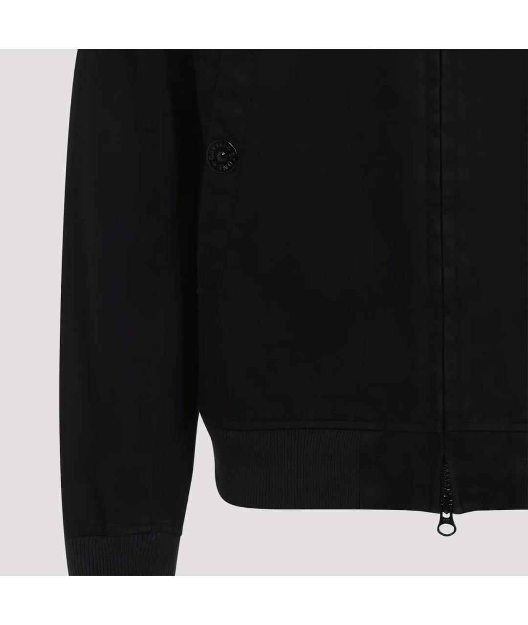 STONE ISLAND Черная хлопковая куртка, фото 3