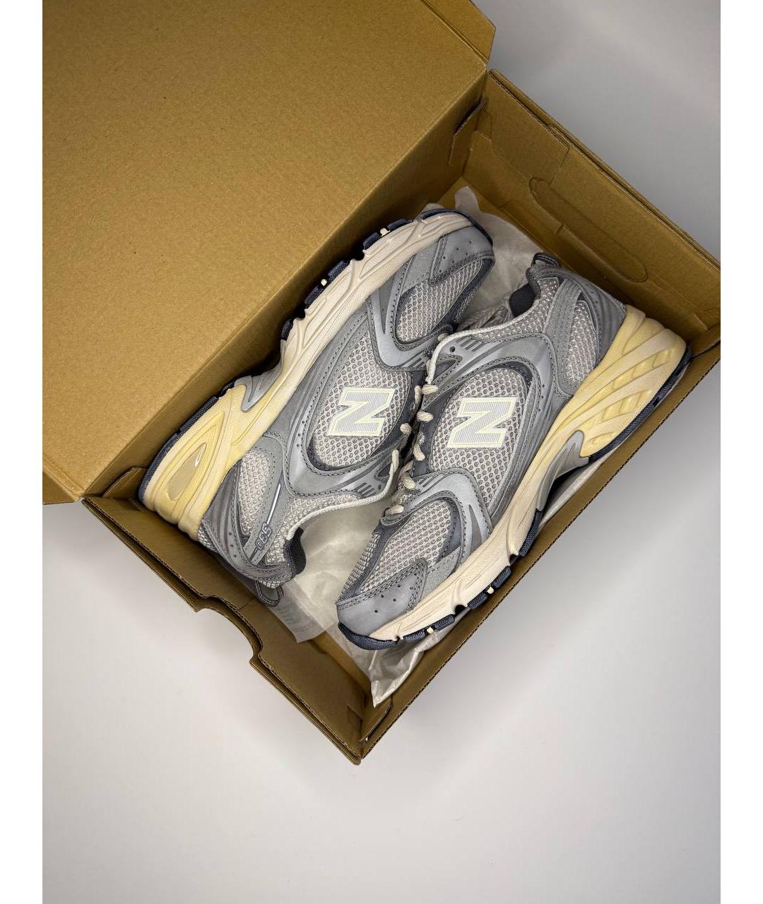 NEW BALANCE Серые низкие кроссовки / кеды, фото 2