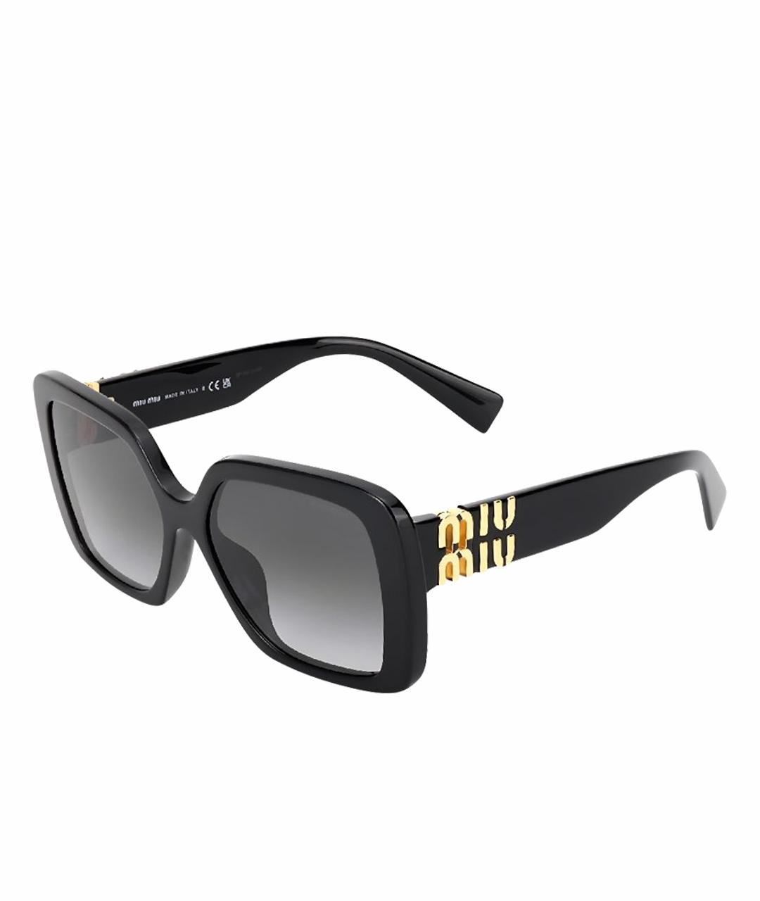 MIU MIU Черные солнцезащитные очки, фото 1