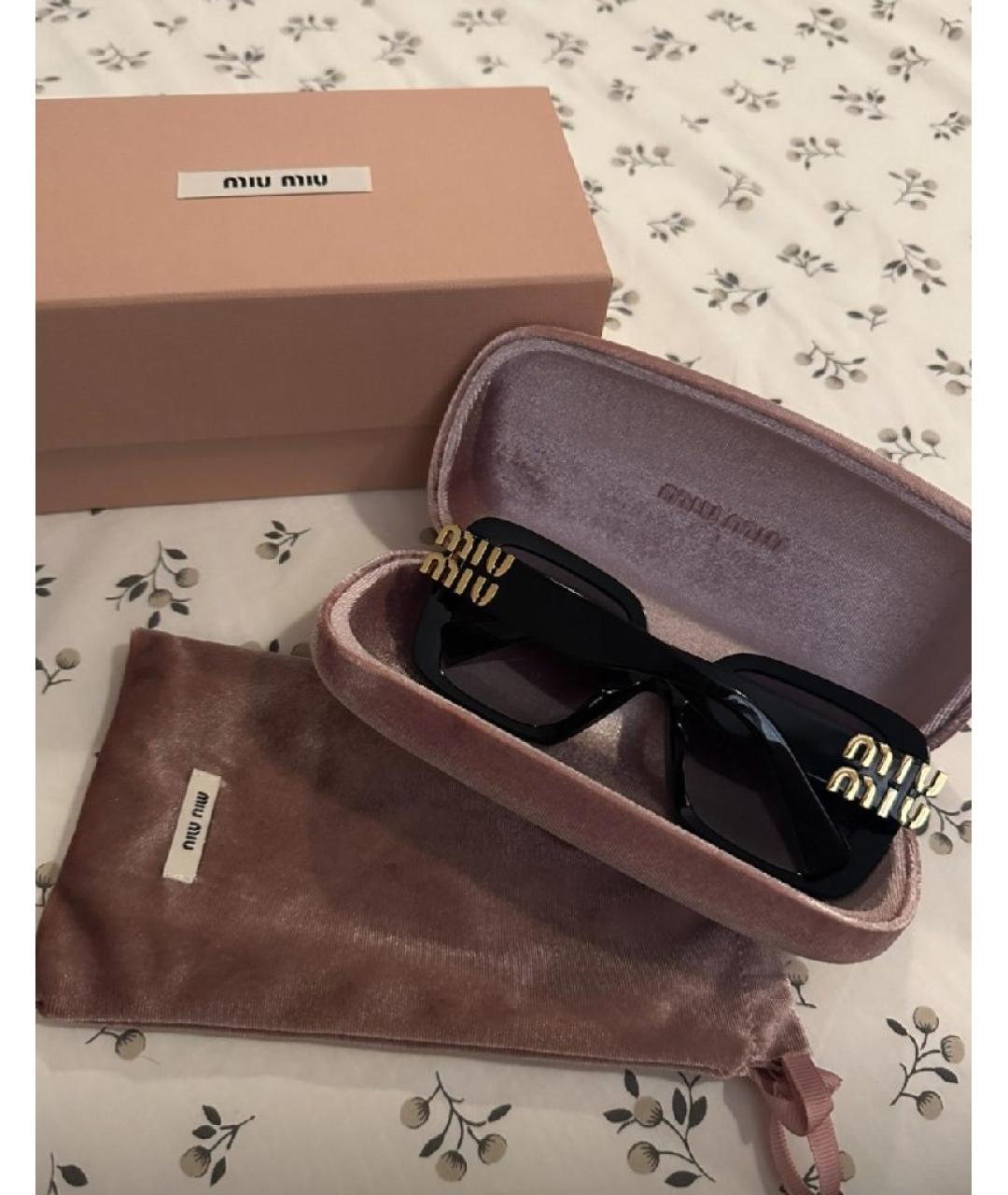 MIU MIU Черные солнцезащитные очки, фото 5