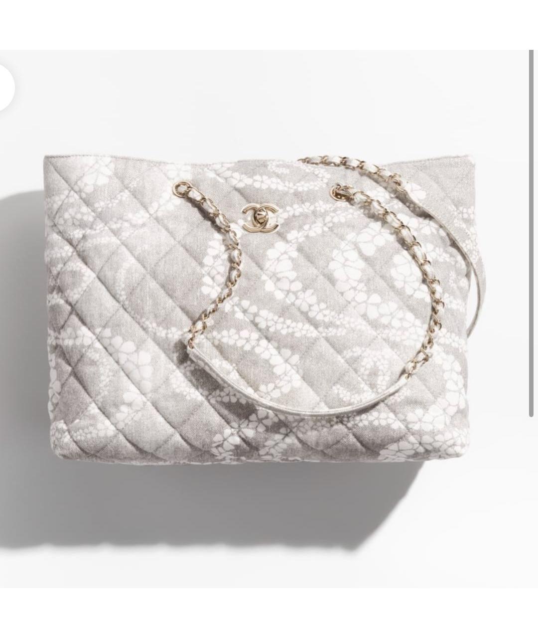CHANEL Серая сумка тоут, фото 3