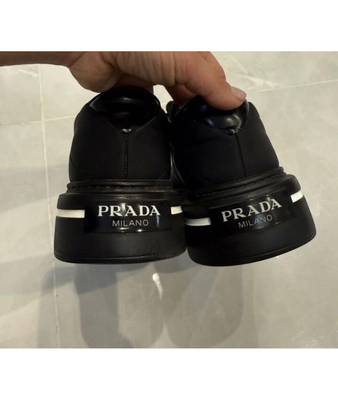 PRADA Черные кеды, фото 4
