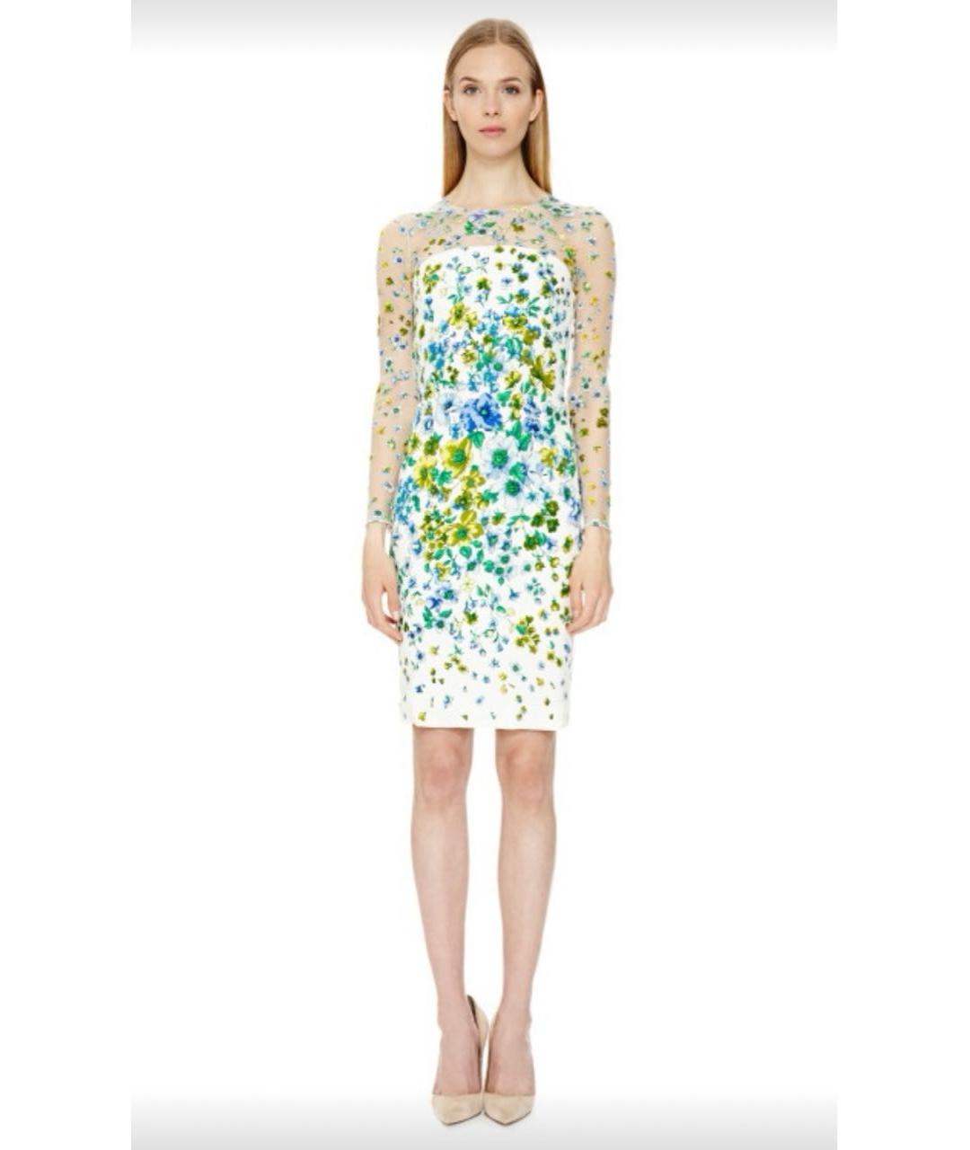 VERSACE Мульти шелковое коктейльное платье, фото 6