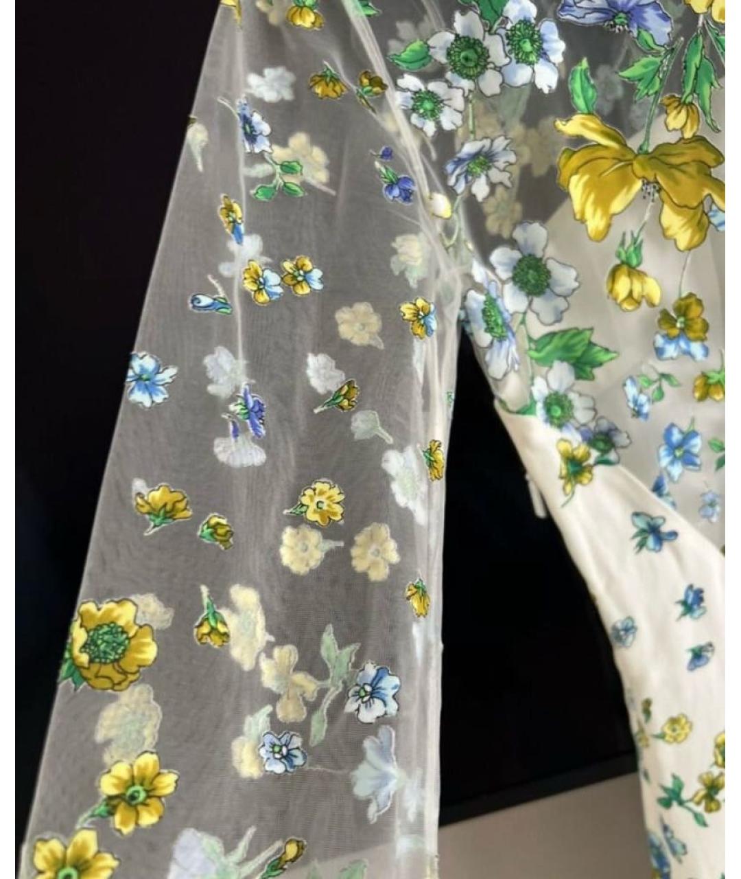 VERSACE Мульти шелковое коктейльное платье, фото 5