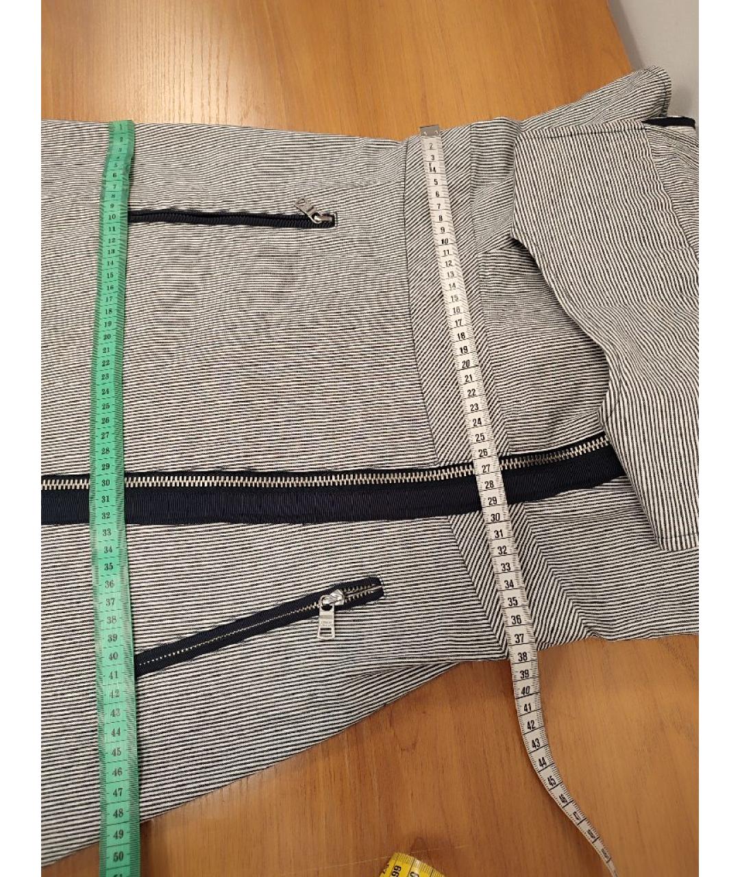 ARMANI EXCHANGE Серое хлопковое повседневное платье, фото 8