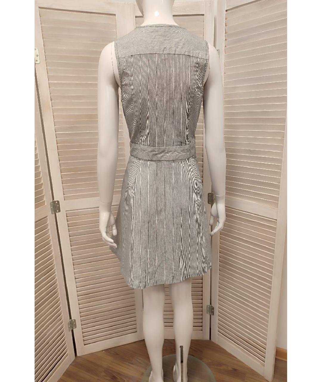 ARMANI EXCHANGE Серое хлопковое повседневное платье, фото 2