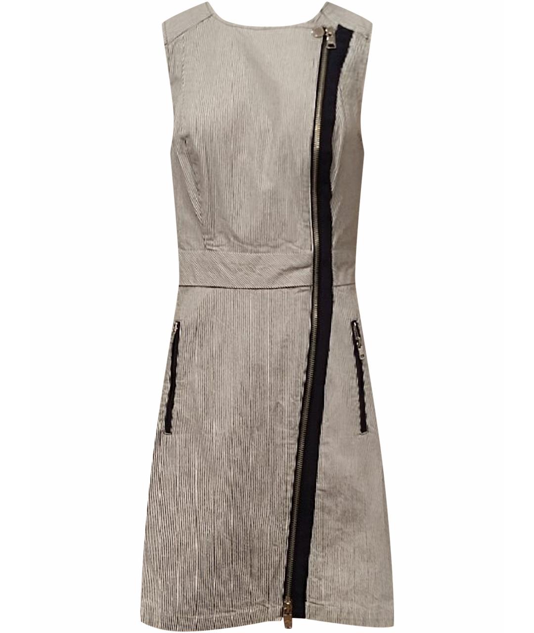 ARMANI EXCHANGE Серое хлопковое повседневное платье, фото 1
