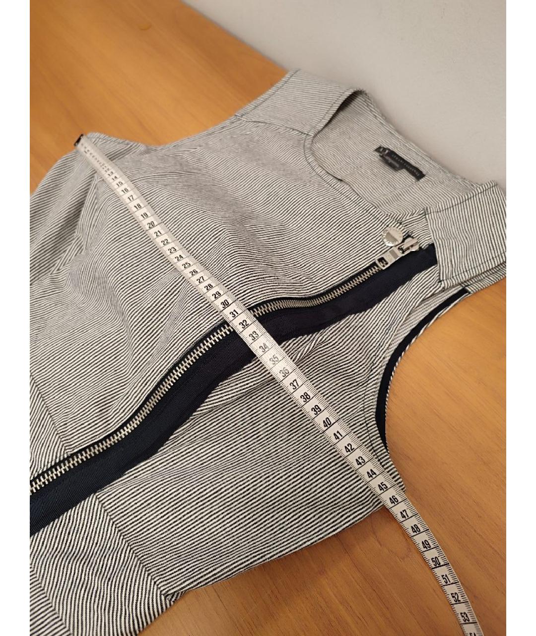 ARMANI EXCHANGE Серое хлопковое повседневное платье, фото 7