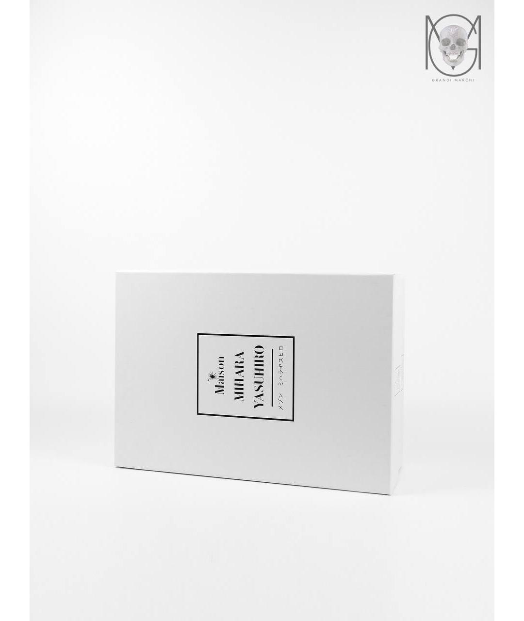 MAISON MIHARA YASUHIRO Белые текстильные низкие кроссовки / кеды, фото 8